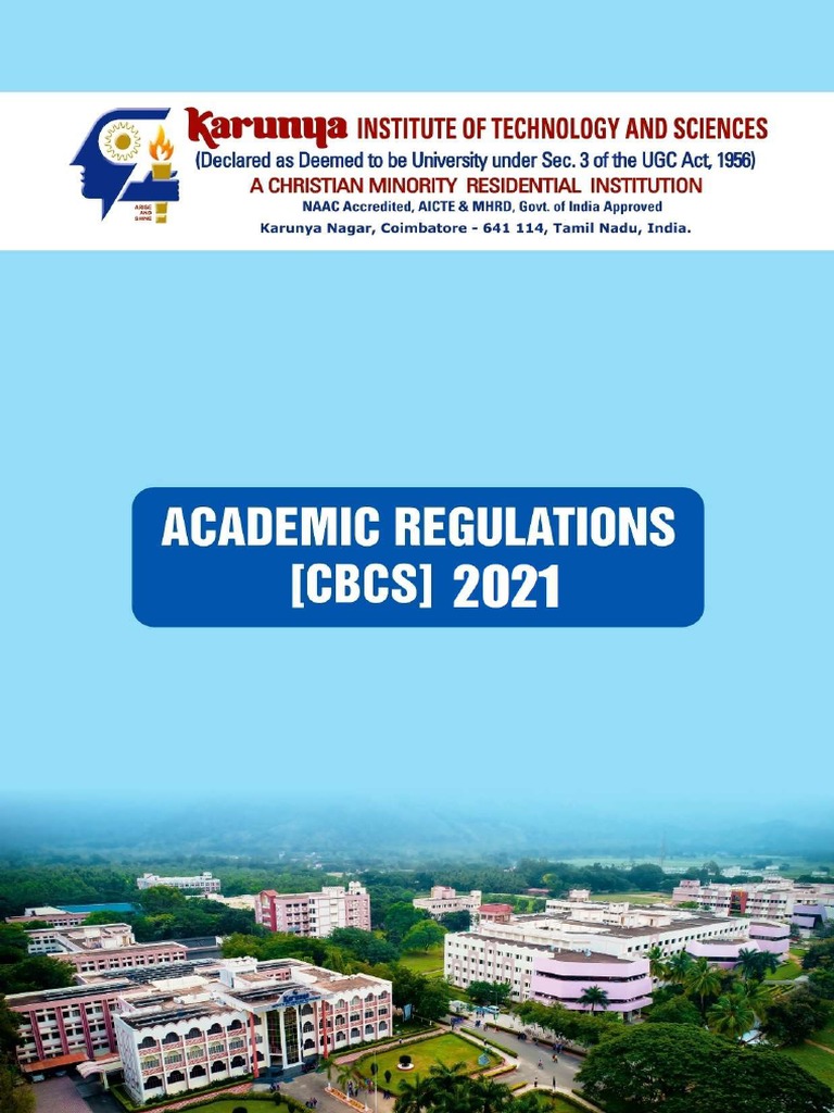 Academic Regulations 2021 Overview | PDF | Engineering | Academic Degree
