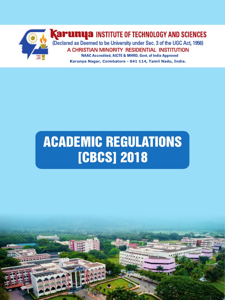 CBCS Regulations and Total Marks Overview | PDF | Master's Degree ...
