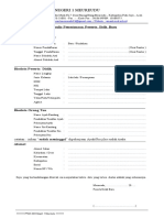 Contoh Formulir Peserta Didik Baru