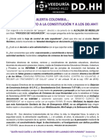 01 AA Alerta COLOMBIA Boletín Informativo Constitucional y de DDHH para El Magisterio Colombiano