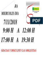 Horario Medico Cartel