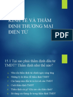 Presentation On The Economics of E-Commerce (Vietnamese)