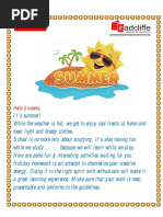 Grade 7 Summer Activity