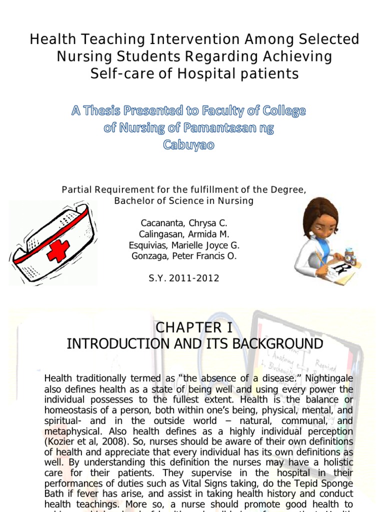 nursing thesis problem statement