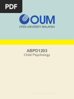 ABPD1203 Child Psychology - Eaug20