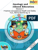 Technology and Livelihood Education: Practice Occupational Health and Safety TLE - HEFS7/8OHS-0g-8