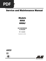 Service and Maintenance Manual: Models 600A 600AJ