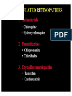 Drug - Related Retinopathies: 1. Antimalarials