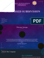 A Proposed Subdivision: Rizal Technological University