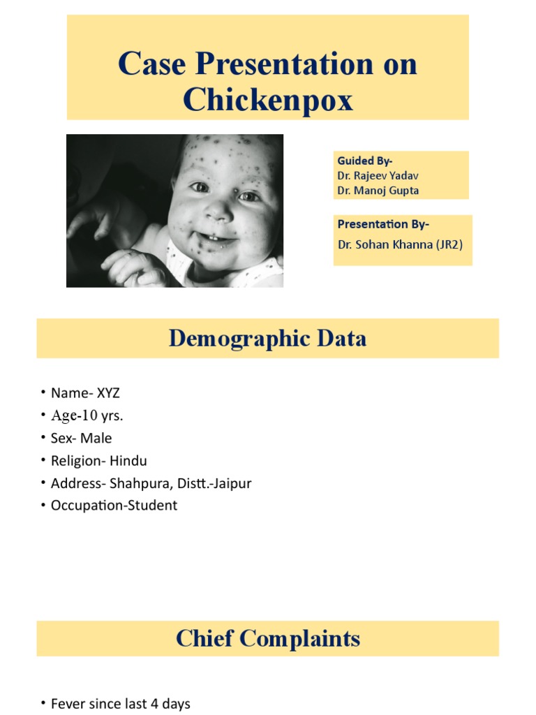 Case Presentation-Chickenpox | PDF | Medicine | Clinical Medicine
