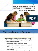 202 - The Teacher, The Learner and The Learning Process A Triology To Effective Teaching