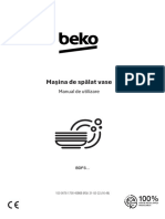 Manual Masina de Spalat Vase Beko 10 Seturi