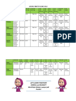 Jadual Waktu Di Rumah