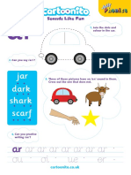 Group 7 Activity Sheet - Car, Jar, Dark, Shark, Scarf