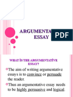 Argumentative Essay Powerpoint 1 1