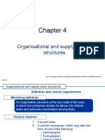 Organisational and Supply Chain Structures