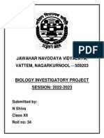 Biology Art Investigatory Project Shiva