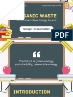Organic Waste As An Alternative Energy