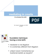 Mediation Techniques (Mediating in Courts)