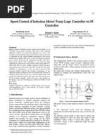 Speed Control of Induction Motor Fuzzy Logic Controller Dengan PI