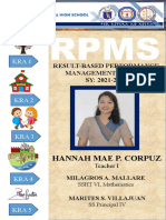 Rpms-Ipcrf Cover Page (Ti-Tiii)