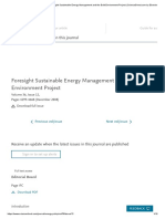 Energy Policy - Foresight Sustainable E