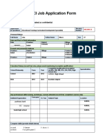 SCI Job Application Form: Information Given Will Be Treated As Confidential