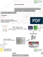 2021 Int'l Conf on Chem & Sci Ed: Chitosan/Na-MMT/GLA Film Antibacterial Tests vs S. aureus & Salmonella