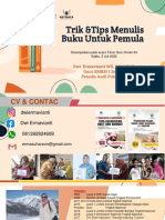 Tips Dan Trik Menulis Buku Untuk Pemula