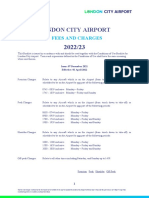 London City Airport: Fees and Charges