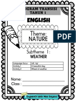 4.1 - Theme Nature - Subtheme Weather - Program Transisi Tahun 1