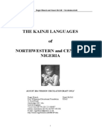 The Kainji Languages of Northwestern and