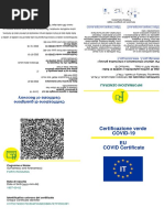 Certificazione Verde COVID-19 EU COVID Certificate: Forti Rossana