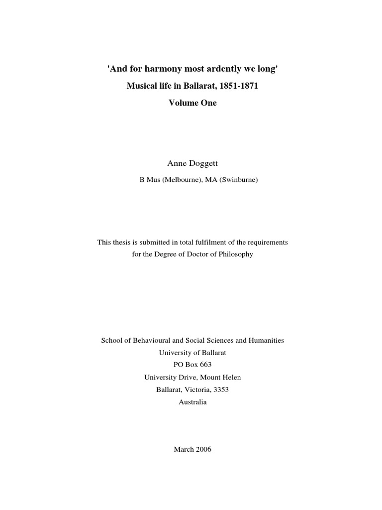 Australian Digital Thesis Vol.1 PDF Victoria (Australia) Victorian