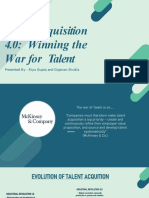 Talent Acquisition 4.0: Winning The War For Talent: Presented By: Riya Gupta and Gajanan Shukla