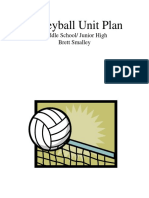 Volleyball Unit Plan: Middle School/ Junior High Brett Smalley