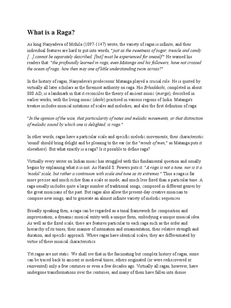 The Raag Guide | PDF | Performing Arts | Classical And Art Music Traditions