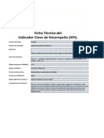 Plantilla Con Instrucciones de Indicadores de Desempe