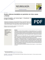 Hombro Doloroso Hemipléjico en Pacientes Con Ictus. Causas