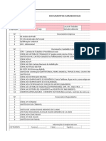 Relacao de Documentos Admissionais