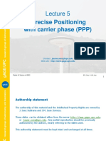 Precise Positioning With Carrier Phase (PPP) : Contact: Jaume - Sanz@upc - Edu Web Site: HTTP://WWW - Gage.upc - Edu