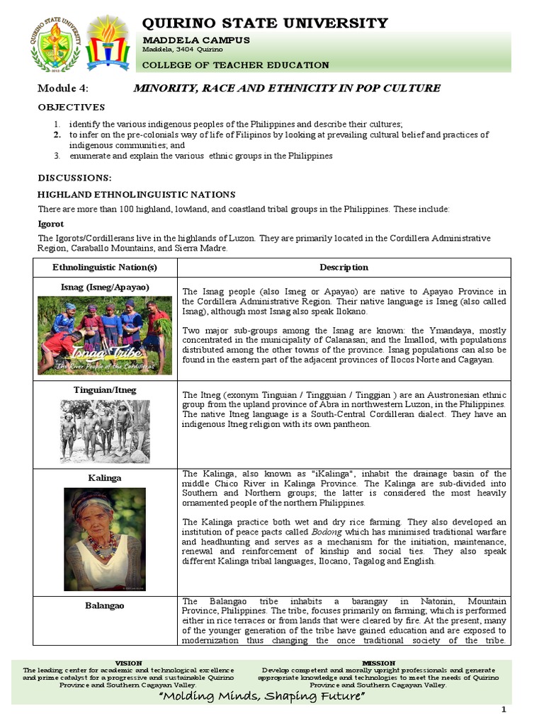 Quirino State University: Minority, Race and Ethnicity in Pop Culture ...