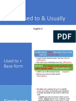 2C. Used To & Usually: English V