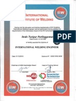 Certificate IIW ITODO TARIPAR PARLINGGOMAN 