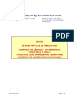 Código de Boas Práticas de Fabrico para Ovoprodutos