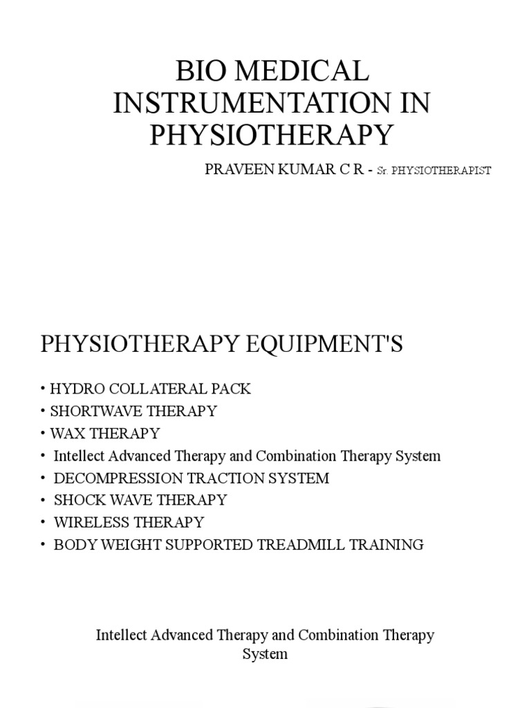 Biomedical Instrumentation PDF Physical Therapy Anatomical Terms