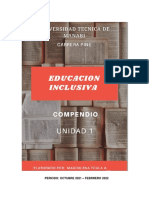 Compendio Unidad 1 Educacion Inclusiva