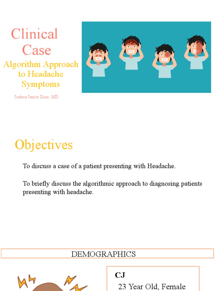 Clinical Case Headache PDF Headache Nervous System