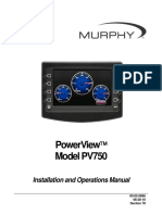 Powerview Model Pv750: Installation and Operations Manual