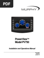 Powerview Model Pv750: Installation and Operations Manual